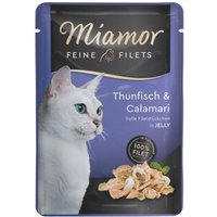 Miamor Feine Filets in Jelly Thunfisch & Calamari 24x100 g von Miamor