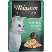 Miamor Feine Filets in Jelly 6 x 100 g - Thunfisch & Gemüse von Miamor
