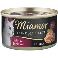 Miamor Feine Filets in Jelly Huhn und Schinken 96x100 g von Miamor