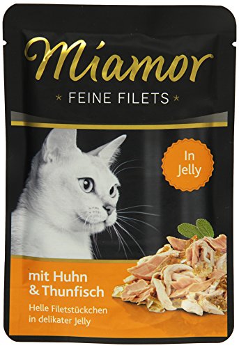 Miamor Feine Filets in Jelly Huhn & Thun 24x100g von Miamor