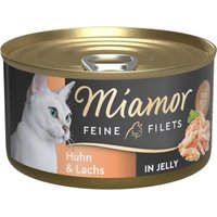 Miamor Feine Filets in Jelly Lachs und Huhn 24x100 g Miamor Feine Filets in Jelly Lachs und Huhn 24x100 g von Miamor