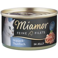 Miamor Feine Filets in Jelly Skipjack-Thunfisch 48x100 g von Miamor