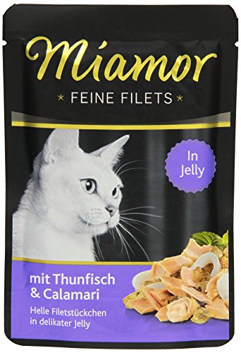 Miamor Feine Filets in Jelly Thun & Calamari 24x100g von Miamor