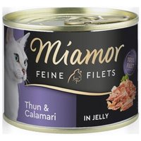 Miamor Feine Filets in Jelly Thunfisch und Calamari 24x185 g von Miamor