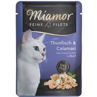 Miamor Feine Filets in Jelly Thunfisch und Calamari 48x100 g von Miamor