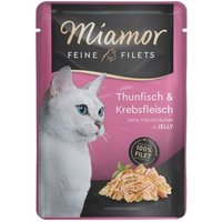 Miamor Feine Filets in Jelly Thunfisch und Krebs 48x100 g von Miamor