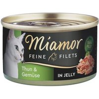Miamor Feine Filets in Jelly Heller  Thunfisch und Gemüse 48x100 g von Miamor