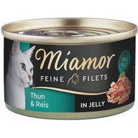 Miamor Feine Filets in Jelly Heller Thunfisch und Reis 48x100 g von Miamor