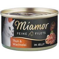 Miamor Feine Filets in Jelly heller Thunfisch & Wachtelei 96x100 g von Miamor