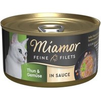 Miamor Feine Filets in Sauce 24 x 85g Thunfisch und Gemüse von Miamor