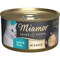 Miamor Feine Filets in Sauce 24 x 85g Thunfisch und Huhn von Miamor