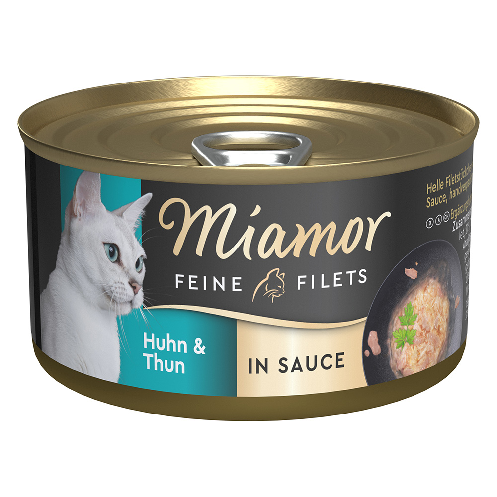 Miamor Feine Filets in Soße 24 x 85 g - Huhn & Thunfisch von Miamor