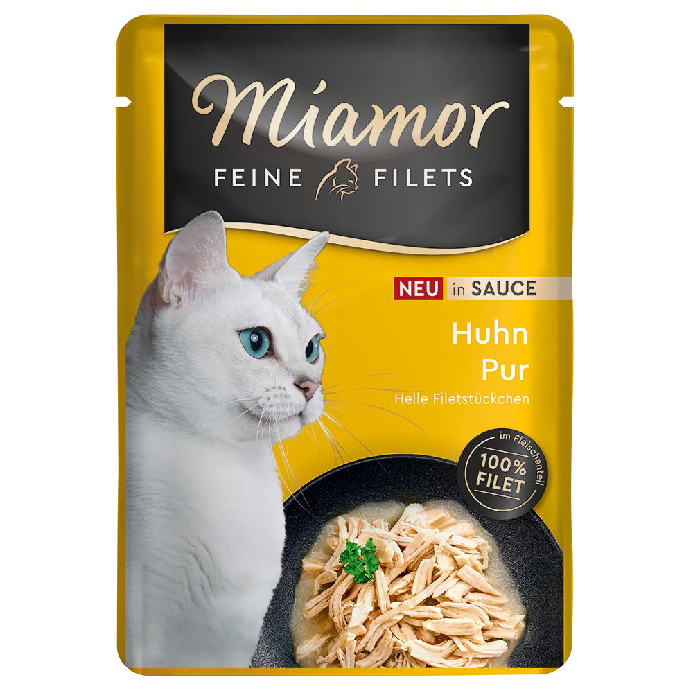 Miamor Feine Filets in Soße 6 x 100 g - Huhn Pur von Miamor