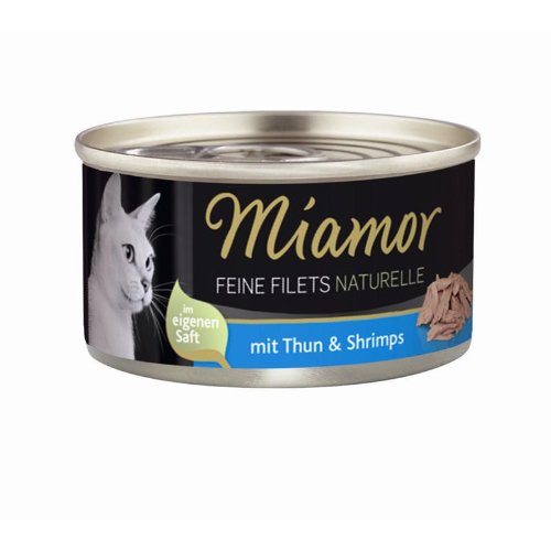 Miamor Feine Filets naturelle 80g Thun & Shrimps von Miamor