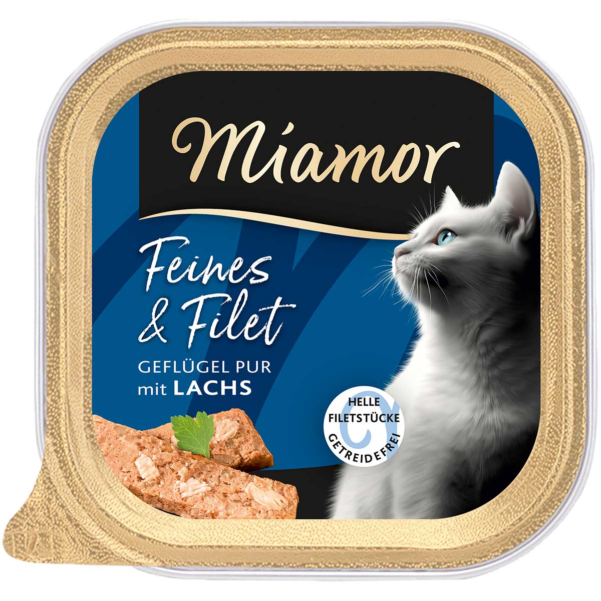 Miamor Feines & Filet Geflügel Pur mit Lachs 16x100 g von Miamor