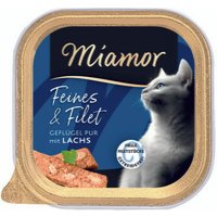 Miamor Feines & Filet Geflügel Pur & Lachs 16x100g Miamor Feines & Filet Geflügel Pur & Lachs 16x100g von Miamor