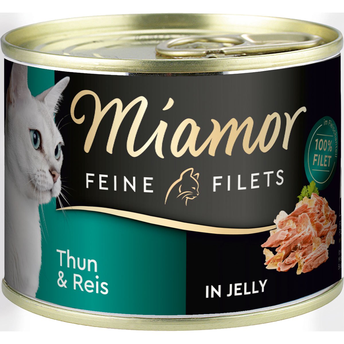 Miamor Katzen-Nassfutter Feine Filets in Jelly Thunfisch und Reis 12x185g von Miamor