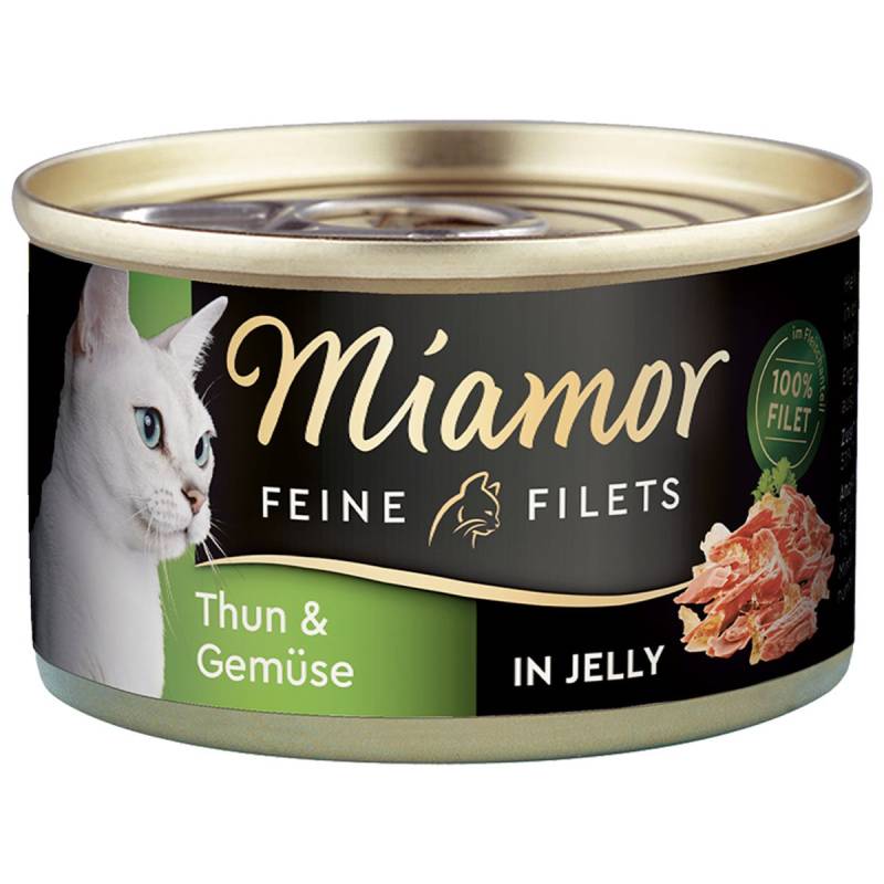 Miamor Katzenfutter Feine Filets in Jelly Thunfisch und Gemüse 48x100g von Miamor