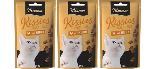 Miamor Kissies Huhn – 3 x 50g | Weiche Katzenleckerlis mit 90% Fleischanteil | Getreidefrei & ohne Zuckerzusatz | Katzensnack für Zwischendurch Miamor Kissies Huhn – 3 x 50g | Weiche Katzenleckerlis mit 90% Fleischanteil | Getreidefrei & ohne Zuckerzusatz | Katzensnack für Zwischendurch von Miamor