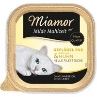 Miamor Milde Mahlzeit Geflügel pur & Huhn 16x100 g von Miamor