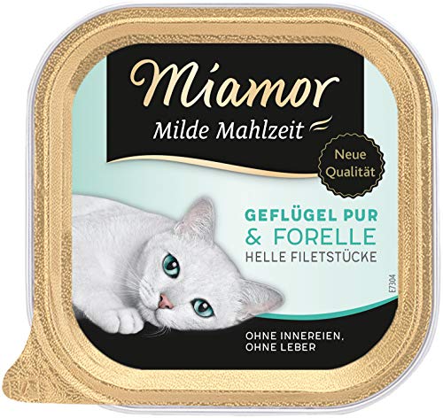 Miamor Milde Mahlzeit Geflügel Pur & Forelle 16x100g von Miamor