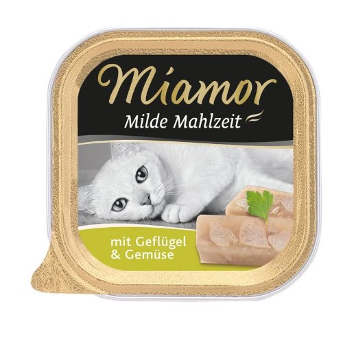 Miamor | Milde Mahlzeit Geflügel Pur & Gemüse | 16 x 100 g von Miamor