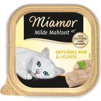 Miamor Milde Mahlzeit Geflügel Pur & Huhn - 16 x 100 g von Miamor