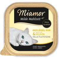 Miamor Milde Mahlzeit Geflügel pur und Huhn 32x100 g von Miamor