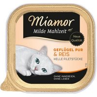 Miamor Milde Mahlzeit Geflügel pur und Reis 64x100 g von Miamor