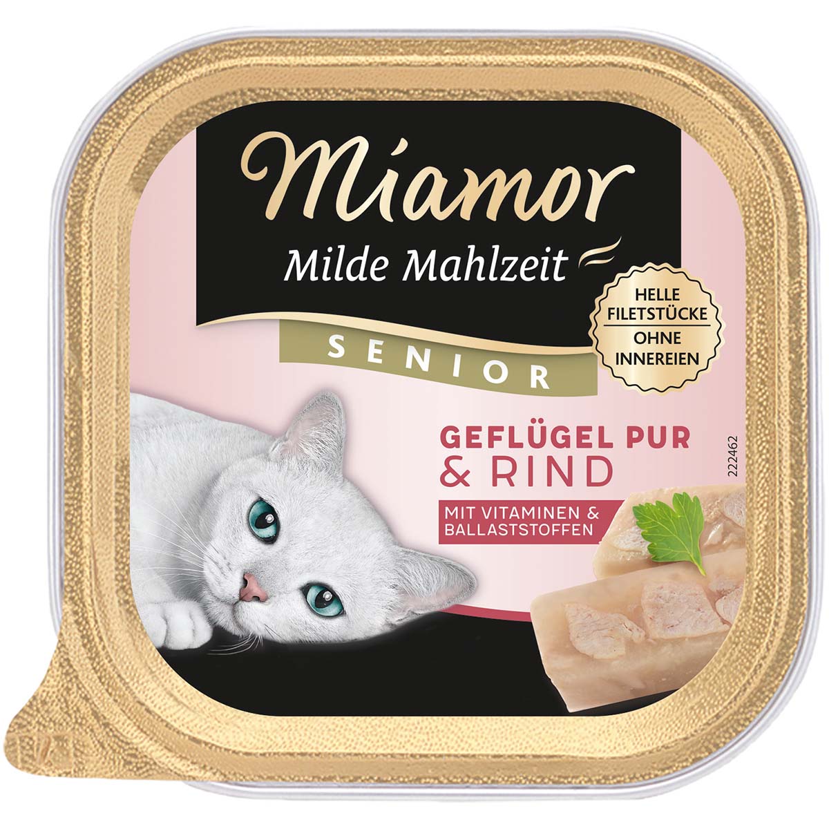 Miamor Milde Mahlzeit Senior Geflügel Pur & Rind 32x100g von Miamor