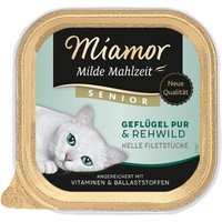 Miamor Milde Mahlzeit Senior Geflügel und Rehwild 64x100 g von Miamor