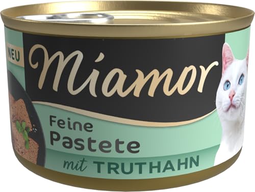 Miamor - Pastete | Nassfutter für ausgewachsene Katzen mit natürlichem Taurin. Getreidefreies Alleinfutter in der Dose ohne Soja und künstliche Zusätze | 12x85g Truthahn von Miamor