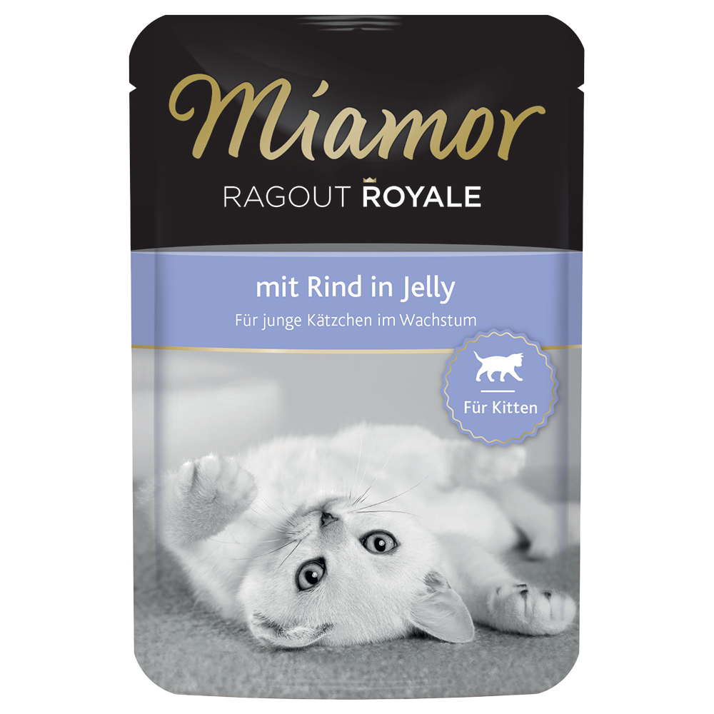 Sparpaket Miamor Ragout Royale Jelly Kitten 22 x 100 g - Rind von Miamor