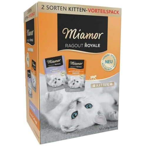 Miamor Ragout Royale Kitten Multibox Jelly | 48x 100g Katzenfutter von Miamor