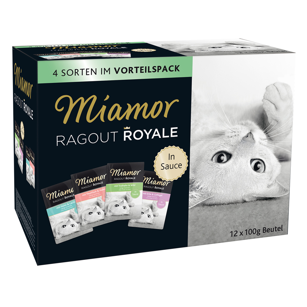 Miamor Ragout Royale - gemischtes Paket - 12 x 100 g Soße (4 Sorten) von Miamor