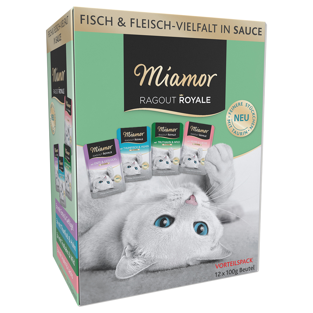 Miamor Ragout Royale - gemischtes Paket - 12 x 100 g Soße (4 Sorten) von Miamor