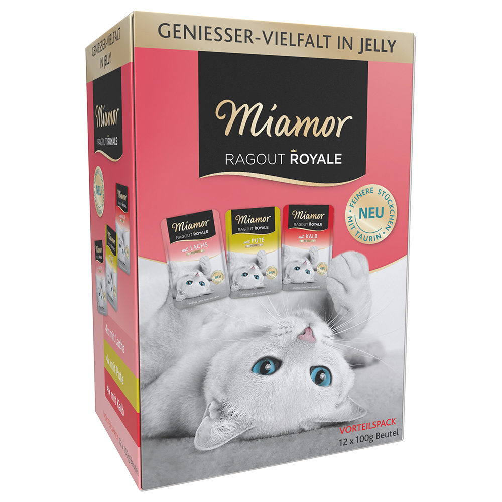 Miamor Ragout Royale - gemischtes Paket - 48 x 100 g Jelly 4 (3 Sorten) von Miamor