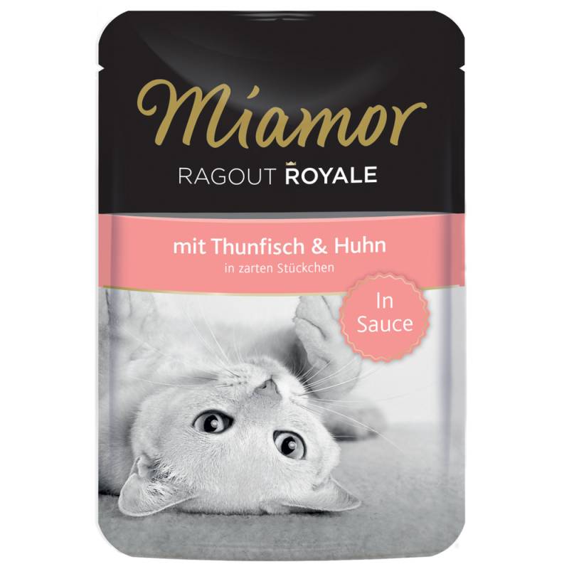 Sparpaket Miamor Ragout Royale in Soße 22 x 100 g -  Thunfisch & Huhn von Miamor
