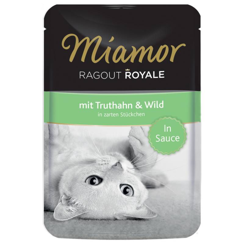 Sparpaket Miamor Ragout Royale in Soße 22 x 100 g -  Truthahn & Wild von Miamor