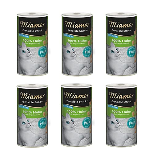 Miamor Sensible Snack Kitten Huhn Pur | 6er Pack | 6 x 30 g | Einzelfuttermittel für Kitten | Als Belohnung für zwischendurch | Zur Unterstützung von Wachstum und Gesundheit von Miamor