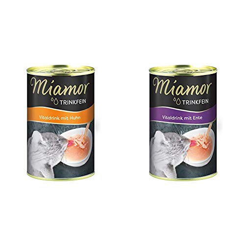 Miamor Trinkfein Vitaldrink 24x135ml, 1er Pack (1 x 135 Grams) & Trinkfein- Vitaldrink mit Ente, 24er Pack (24 x 135 g) von Miamor