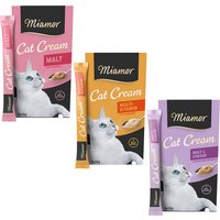 Probierpaket Miamor Cat Snack Cream 18 x 15 g - Mix II (Malt-Cream, Malt-Cream & Käse, Multi-Vitamin) von Miamor