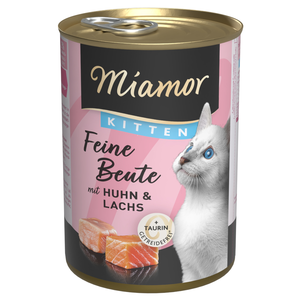 Miamor Feine Beute Kitten 12 x 400 g - Huhn & Lachs Miamor Feine Beute Kitten 12 x 400 g - Huhn & Lachs von Miamor