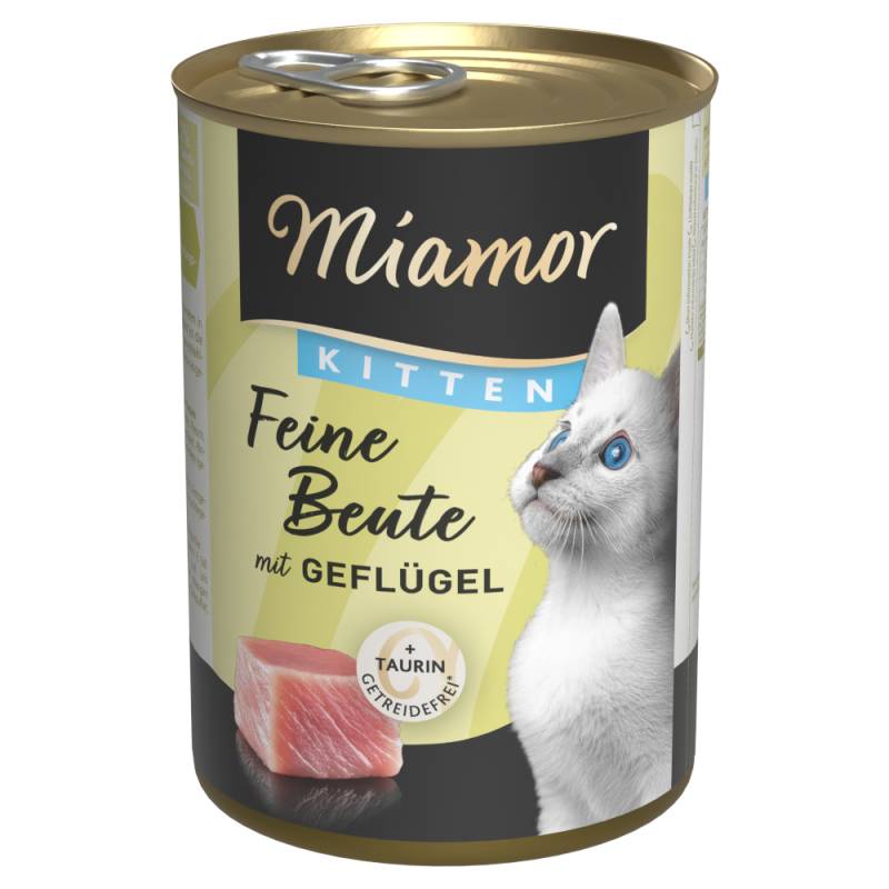 Sparpaket Miamor Feine Beute Kitten 24 x 400 g - Geflügel von Miamor