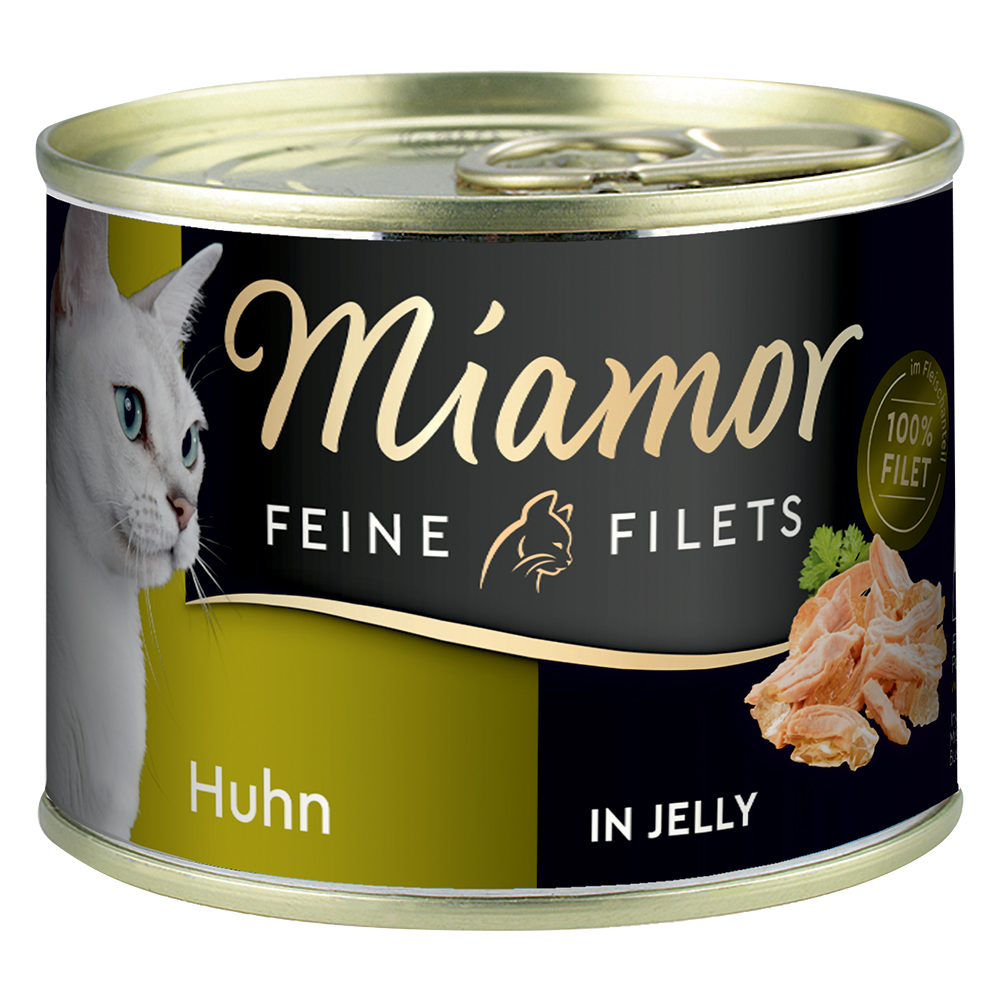 Sparpaket Miamor Feine Filets 12 x 185 g - Huhn von Miamor