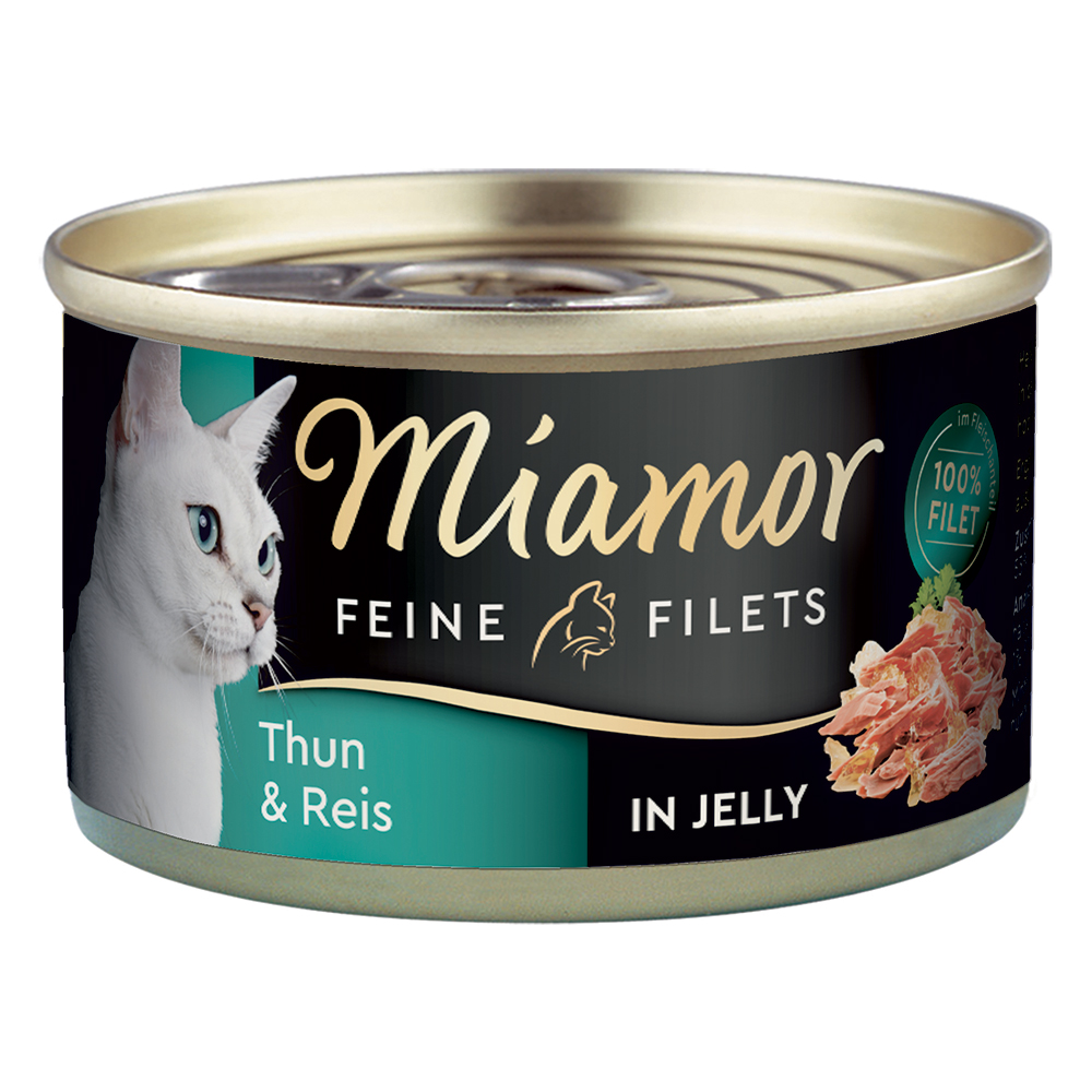 Sparpaket Miamor Feine Filets 24 x 100 g - Thunfisch & Reis von Miamor