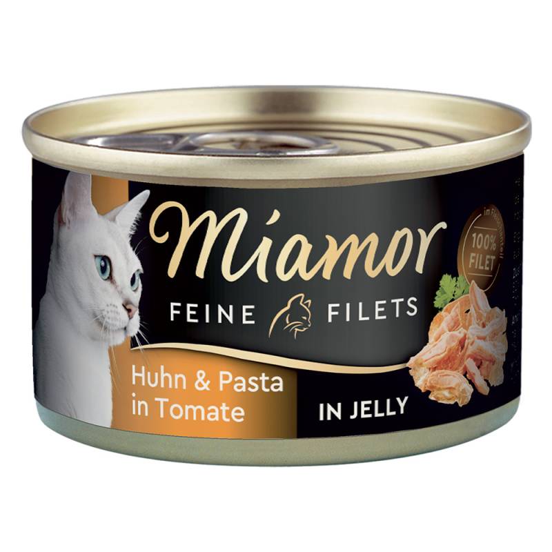 Sparpaket Miamor Feine Filets 24 x 100 g - Huhn & Pasta von Miamor