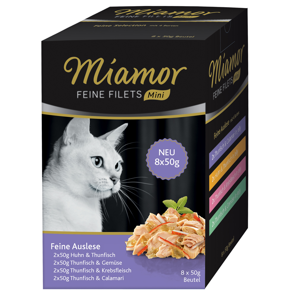 Sparpaket Miamor Feine Filets Mini Pouch 32 x 50 g - Feine Auslese von Miamor