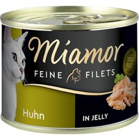 Sparpaket Miamor Feine Filets in Jelly 12 x 185 g - Huhn von Miamor