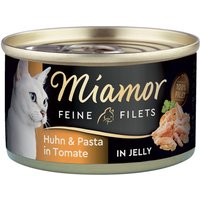 Sparpaket Miamor Feine Filets in Jelly 24 x 100 g - Huhn & Pasta von Miamor